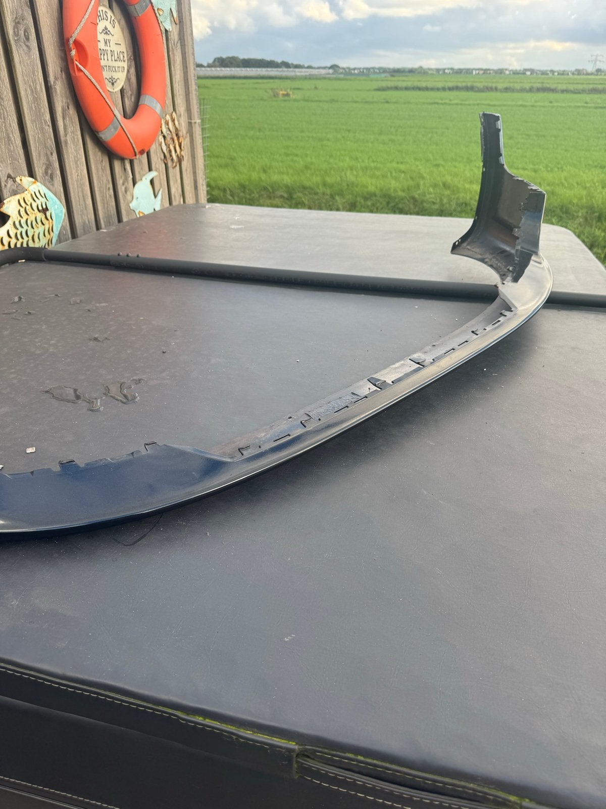 Volvo C30 onderlip standaard bodykit zwart metallic 452, Gebruikt, Voor, Ophalen of Verzenden, Volvo