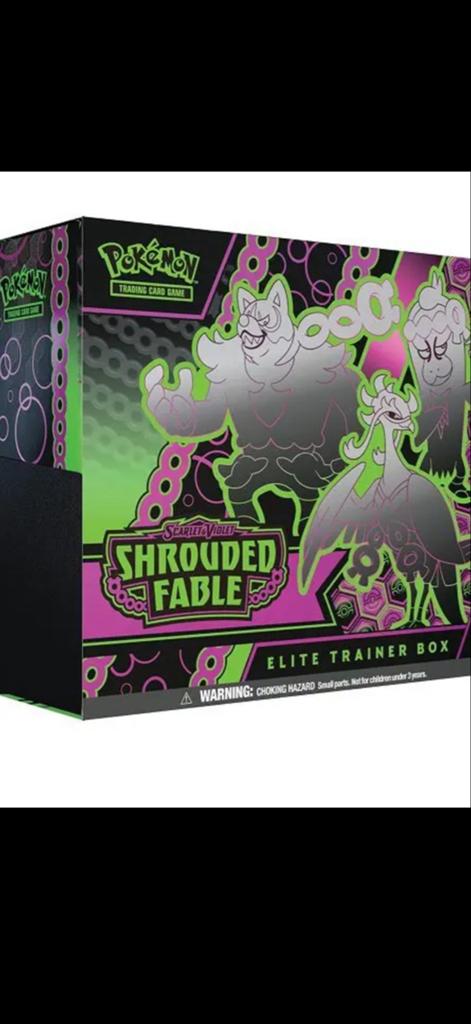 Scarlet en violet Shrouded fable elite trainer box sealed, Ophalen of Verzenden, Nieuw, Boosterbox