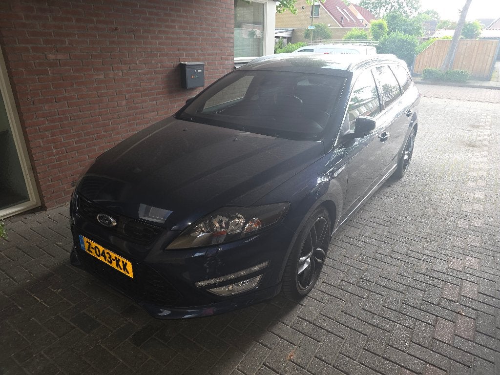 Ford Mondeo 2.0SCTI 176KW PS6 Wagon 2012 Blauw full options, Auto's, 4 cilinders, Mondeo, Blauw, Leder en Stof