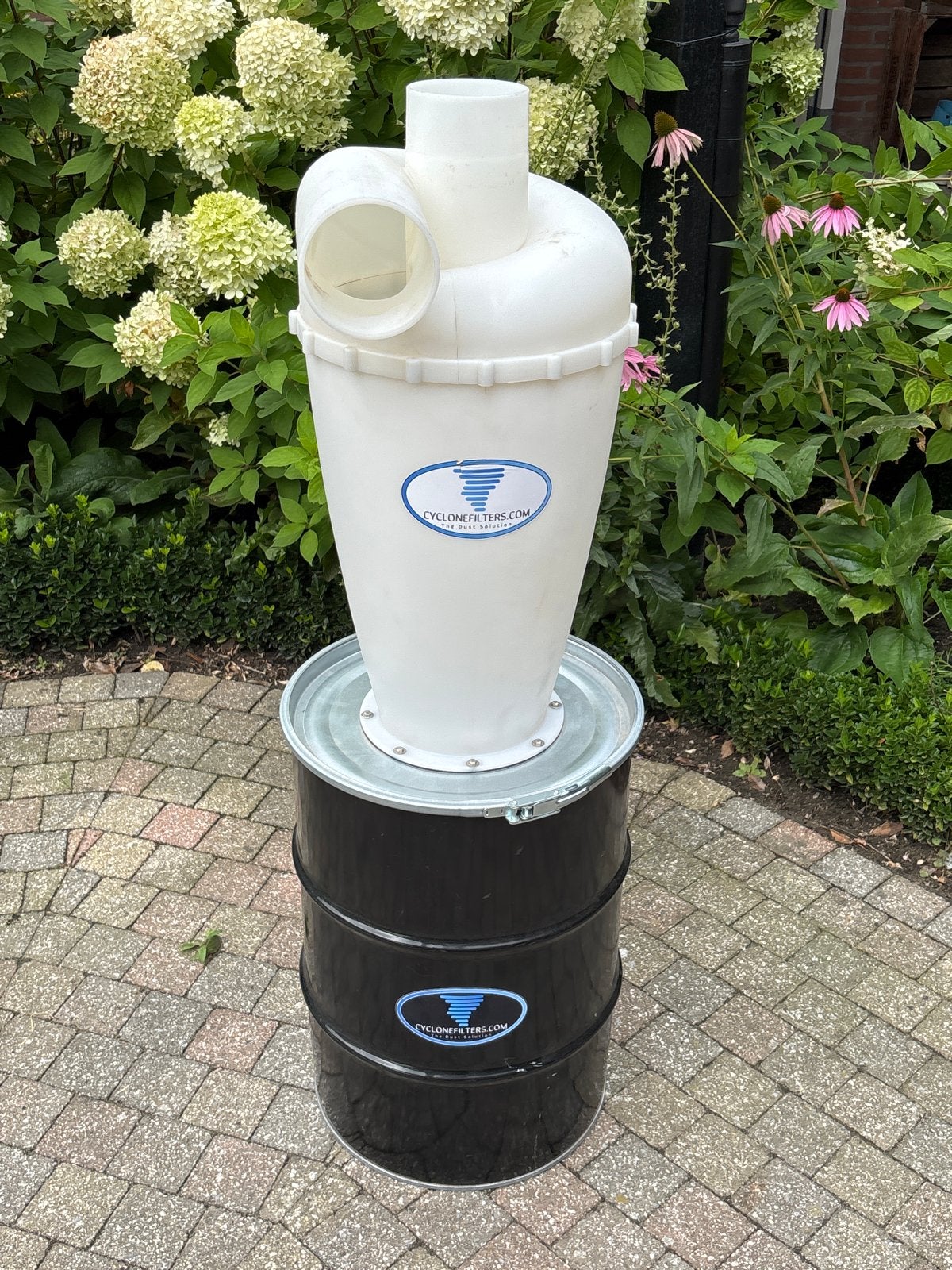 Cycloonfilter stofafscheider met metalen vat, Ophalen, Zo goed als nieuw, Afzuiger