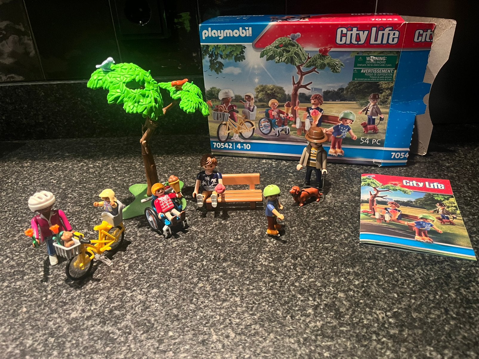 Playmobil City life in het stadspark, Zo goed als nieuw, City life, Figuren, Complete set