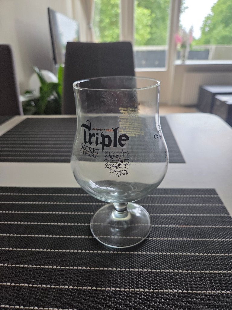 Bierglas Triple Secret des Moines, Ophalen, Zo goed als nieuw, Bierglas