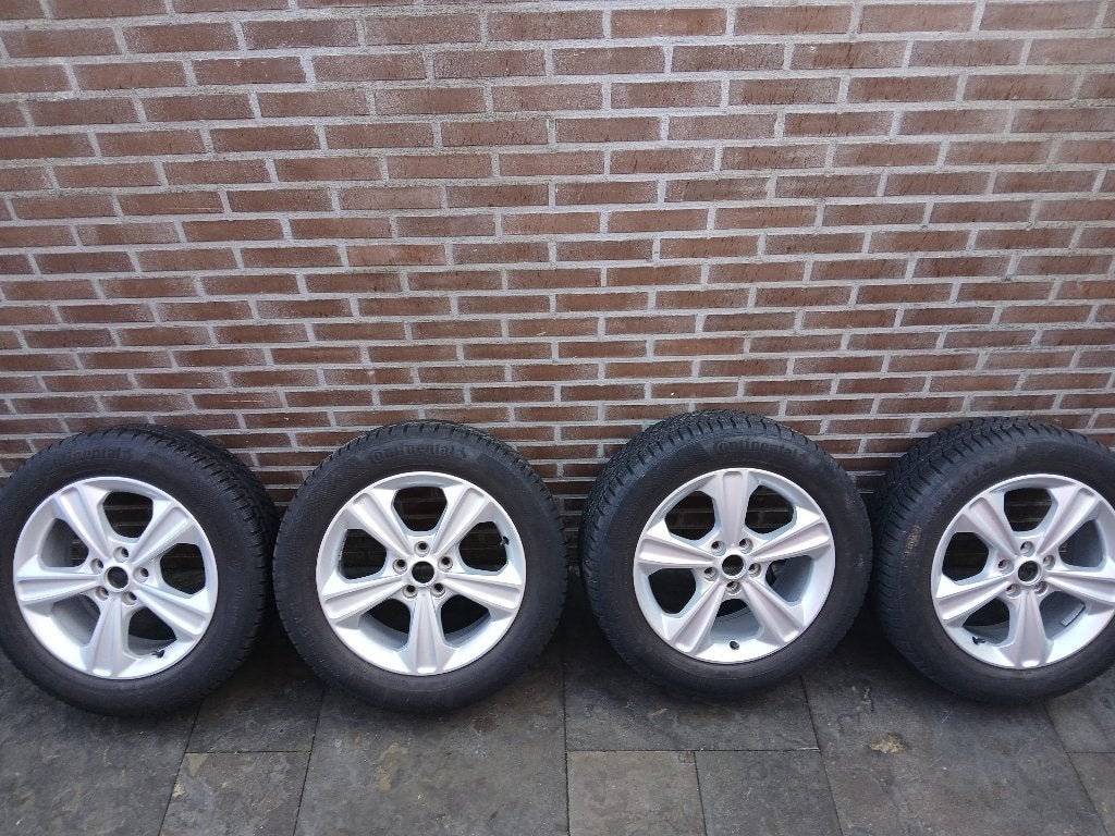 Ford Kuga MK2 originele velgen met winterbanden 17 inch, Ophalen, Gebruikt, Velg(en), 17 inch