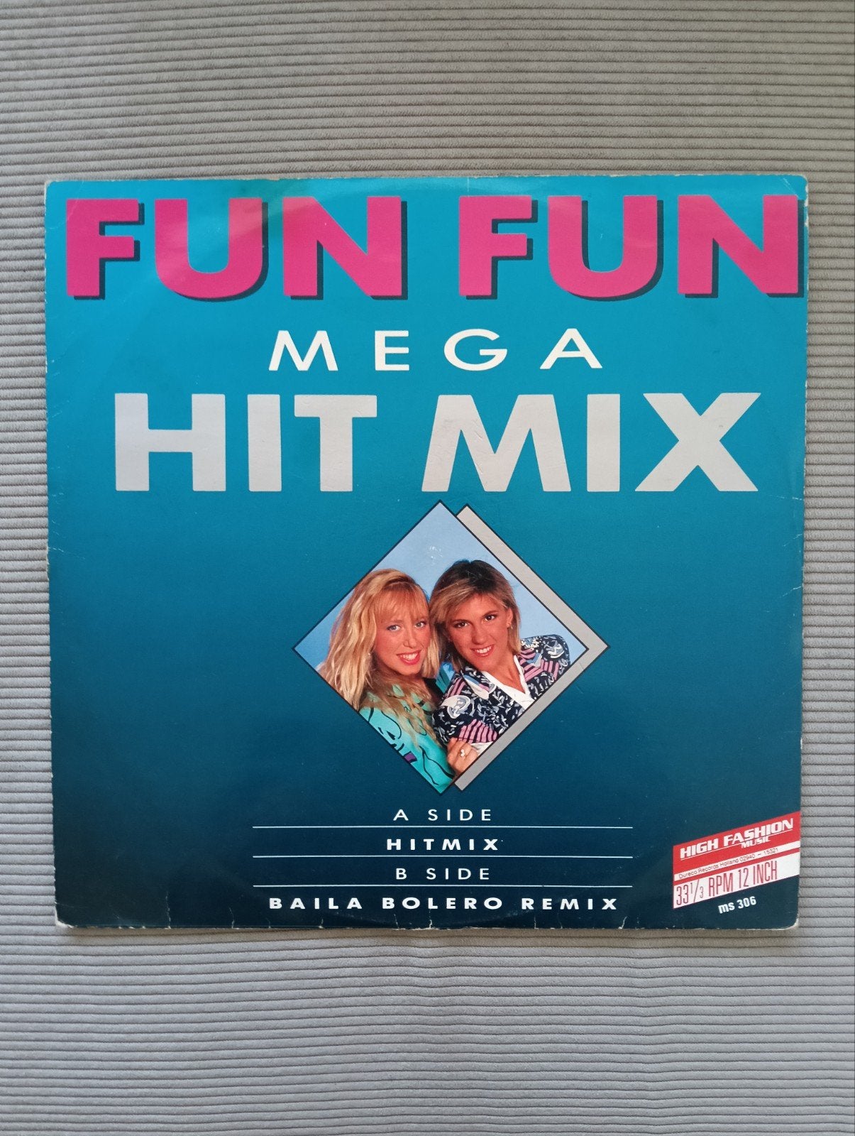 Fun Fun - Mega hit mix - Italo Disco - 1987, Ophalen of Verzenden, 12 inch, R&B en Soul