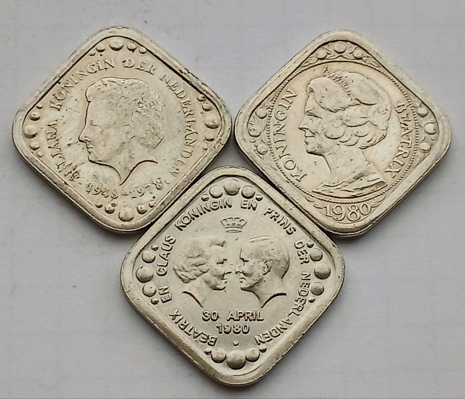 Nederland 5 Cent Vierkante Stuiver Herdenkingsmunt Koningin, Ophalen of Verzenden, Nederland, Munten