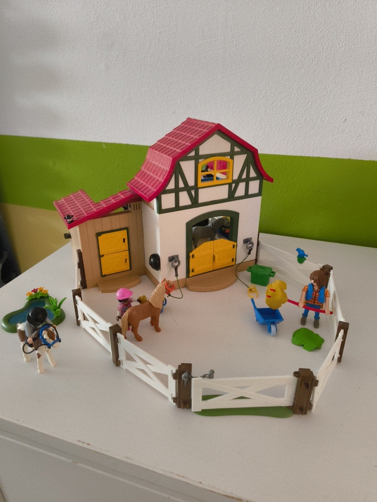 Playmobil Ponypark (sets 6927 en 5684), Gebruikt, Gebouw, Complete set, Ophalen of Verzenden