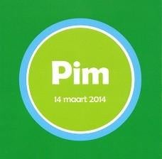Pim, Ophalen of Verzenden, 2000 tot heden, Geboortekaartje