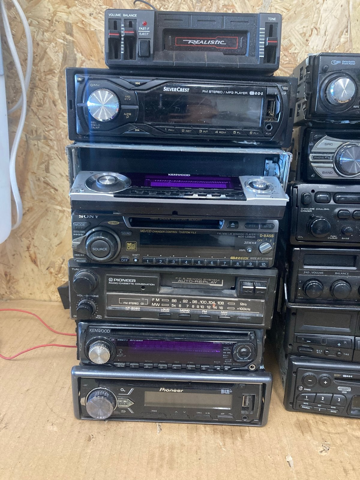 Partij autoradio's Oa Kenwood Mask Jvc Mini disc pioneer, Auto diversen, Ophalen of Verzenden, Gebruikt