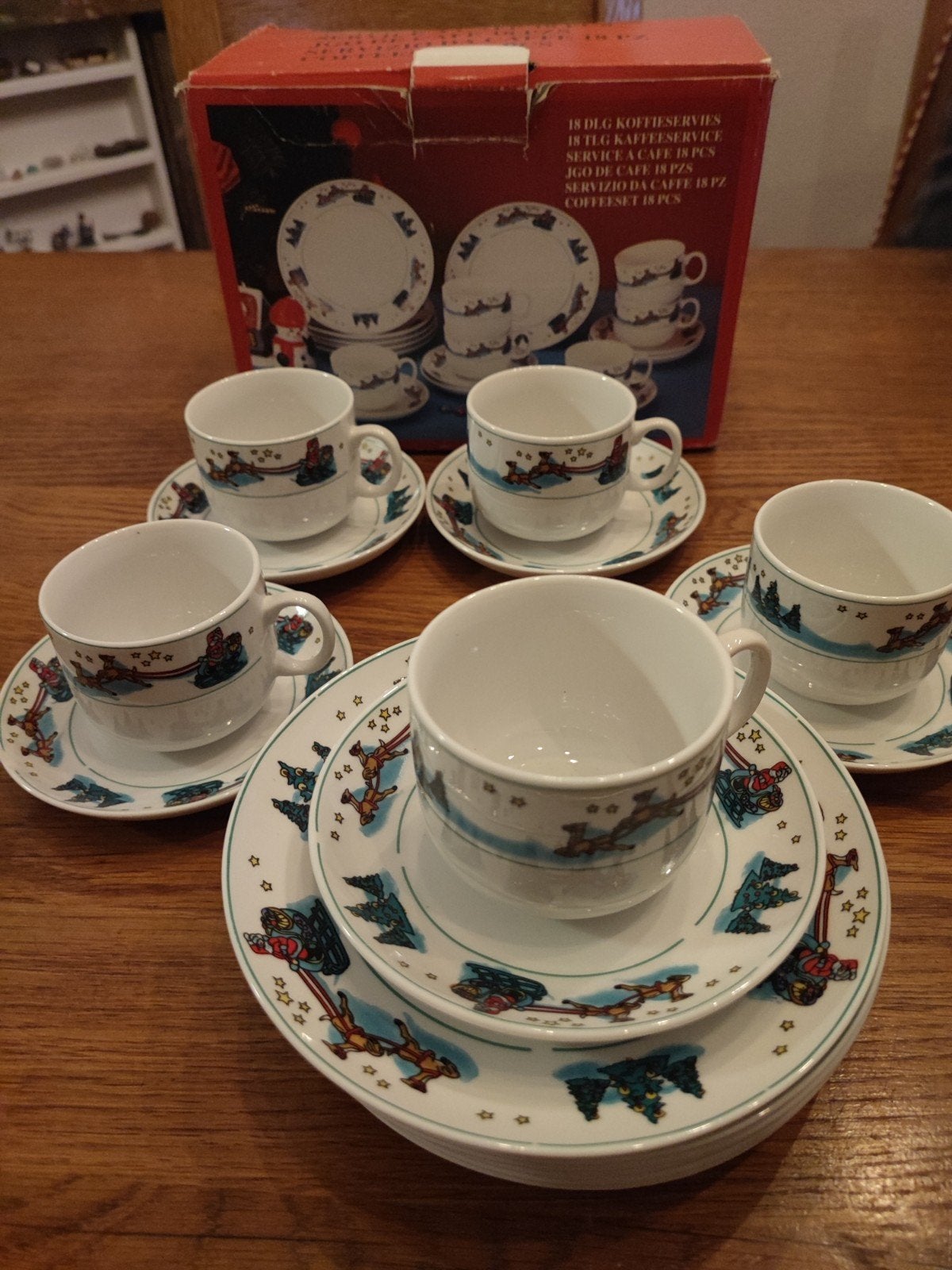 16-delig Kerst Koffieservies., Ophalen of Verzenden