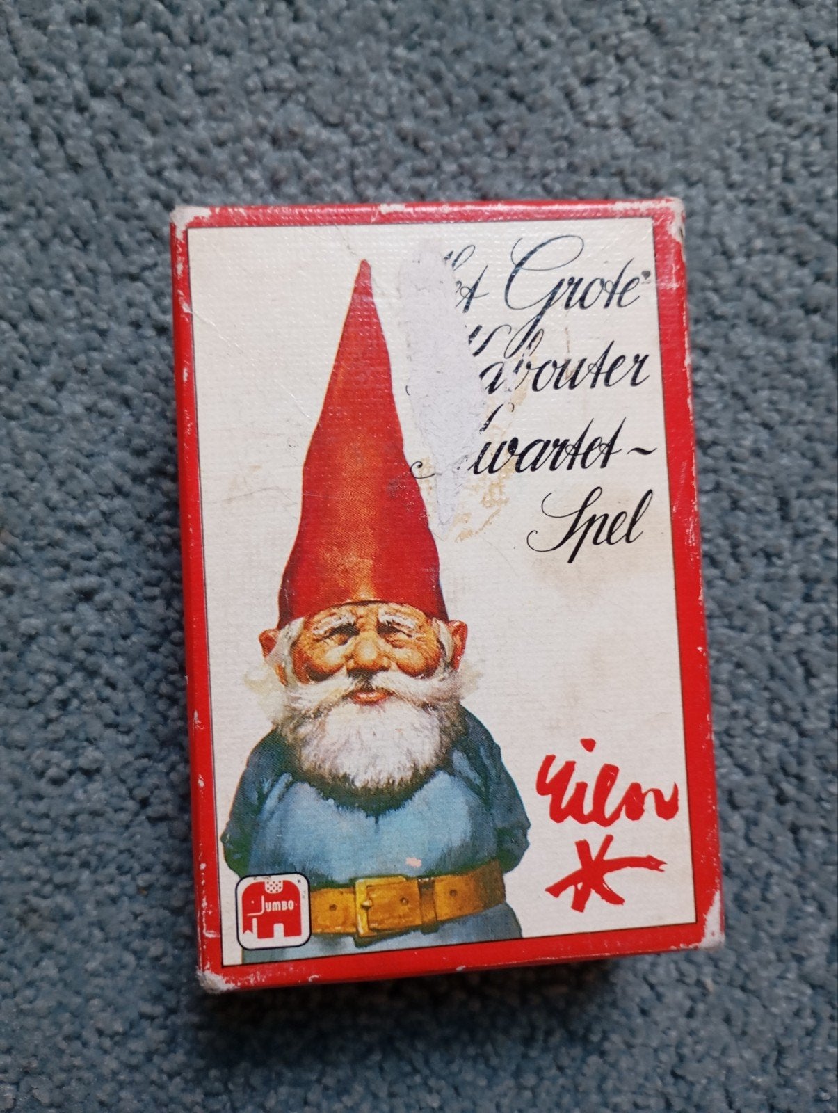 Vintage het grote kabouter kwartet spel Rien Poortvliet, Ophalen of Verzenden, Kwartet(ten)