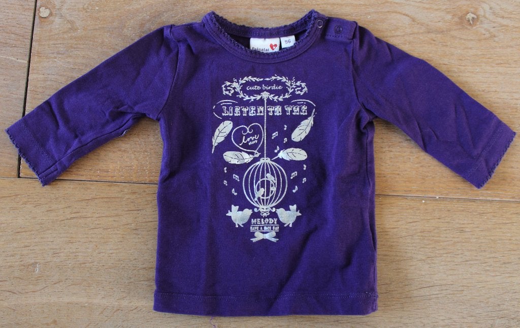 Longsleeve van Prenatal 56, Kinderen en Baby's, Babykleding | Maat 56, Meisje, Ophalen of Verzenden, Zo goed als nieuw, Prenatal