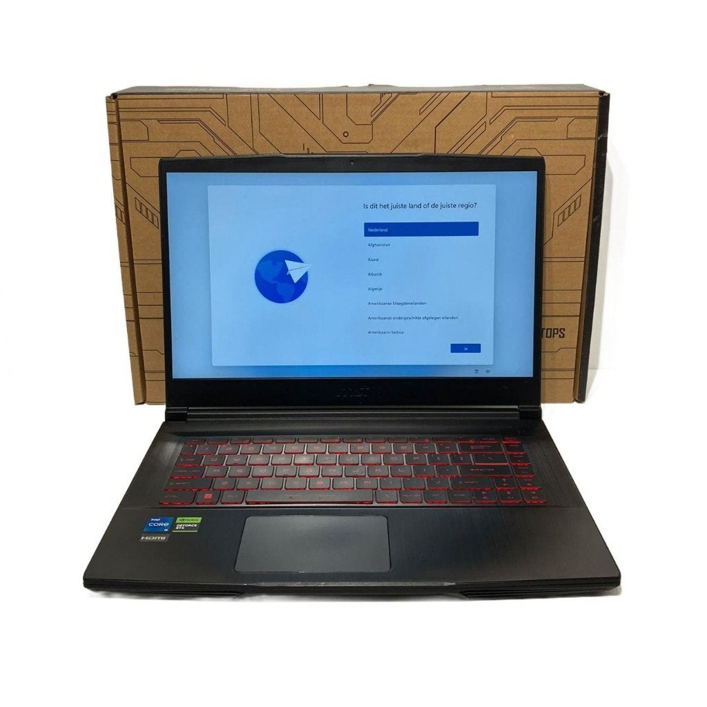 MSI Thin GF63 12UC-685NL 15.6 inch Gaming Laptop in Doos, Gebruikt, MSI, Gaming, SSD