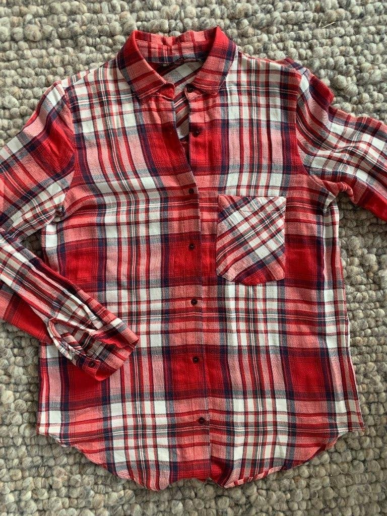 Super leuke blouse ZARA ruit maat S, Zara, Ophalen of Verzenden, Maat 36 (S), Gedragen