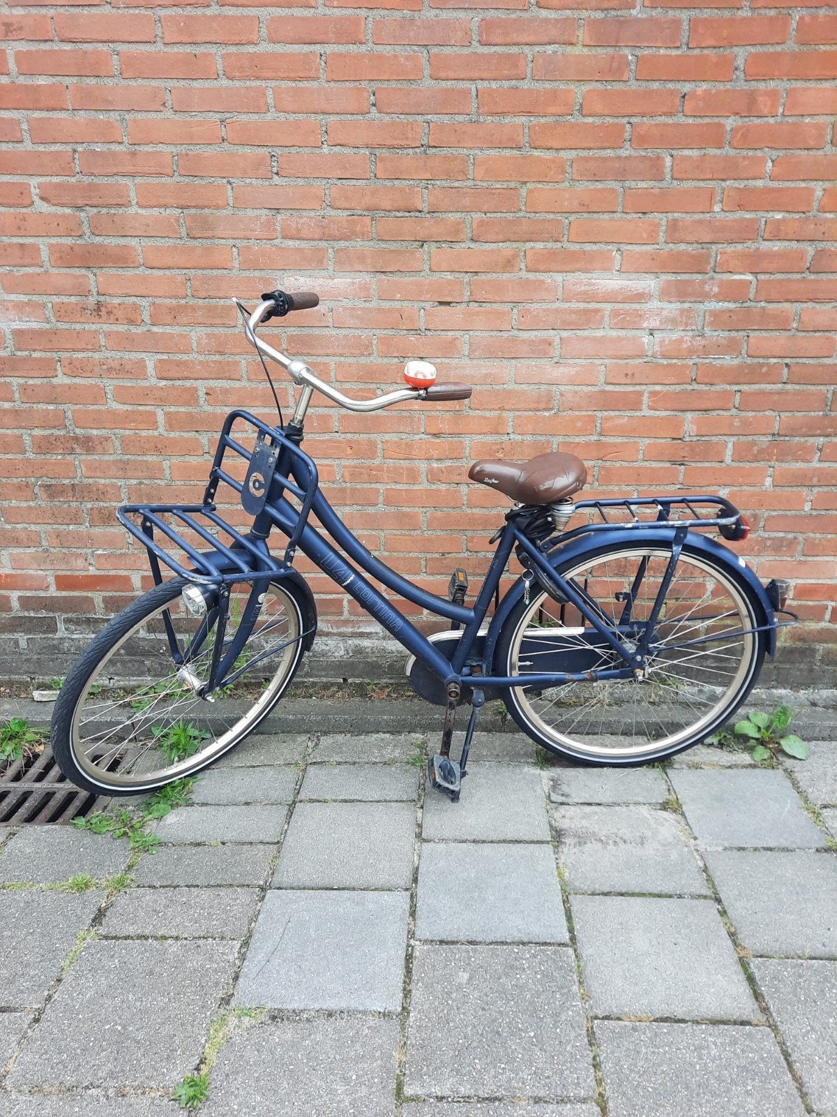Cortina U4 Transportfiets Dames - Blauw, Fietsen en Brommers, Fietsen | Meisjes, Ophalen, Terugtraprem, Gebruikt, Versnellingen