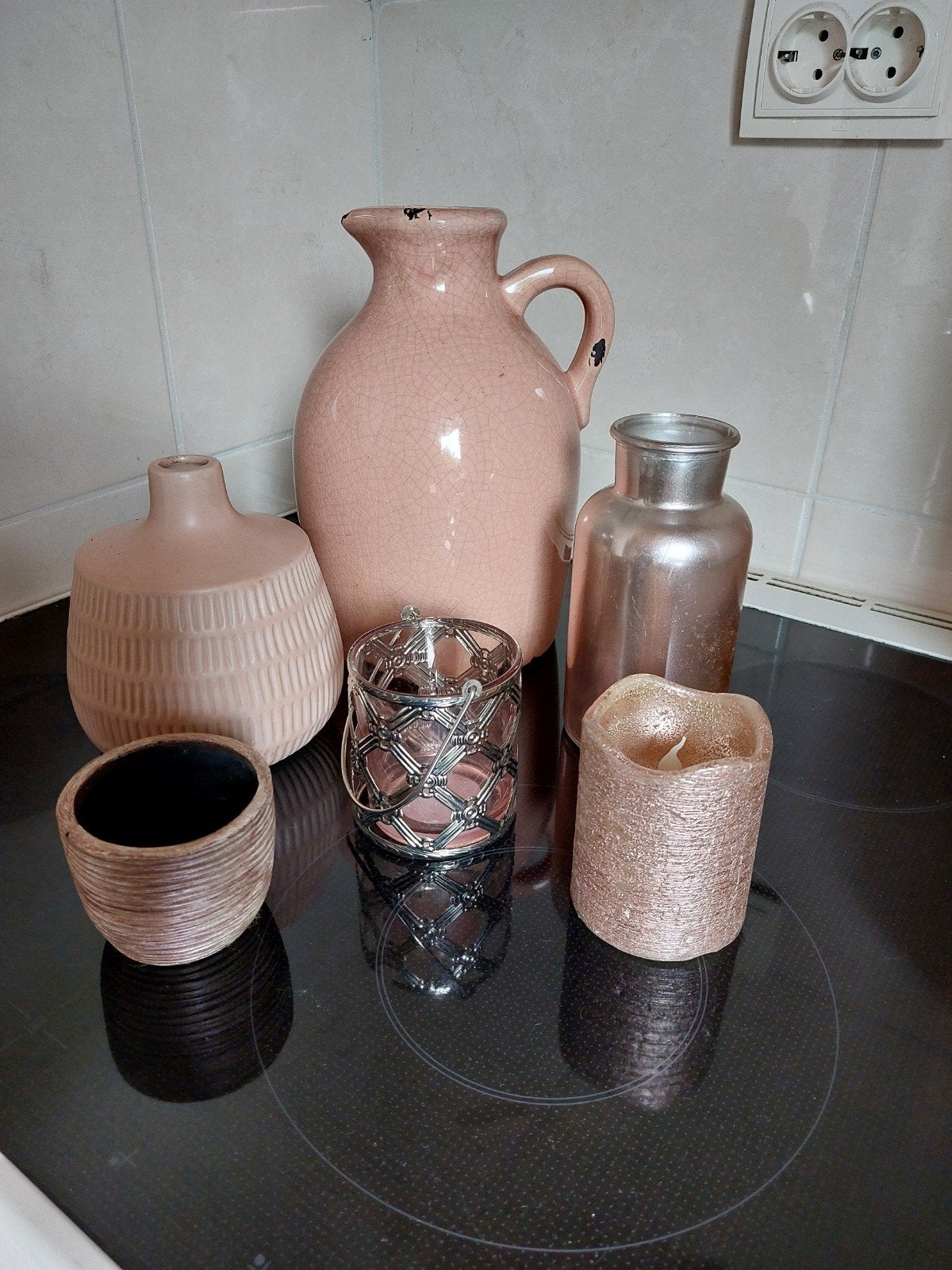 Zalm kleurige accessoires, Ophalen of Verzenden, Overige kleuren, Glas
