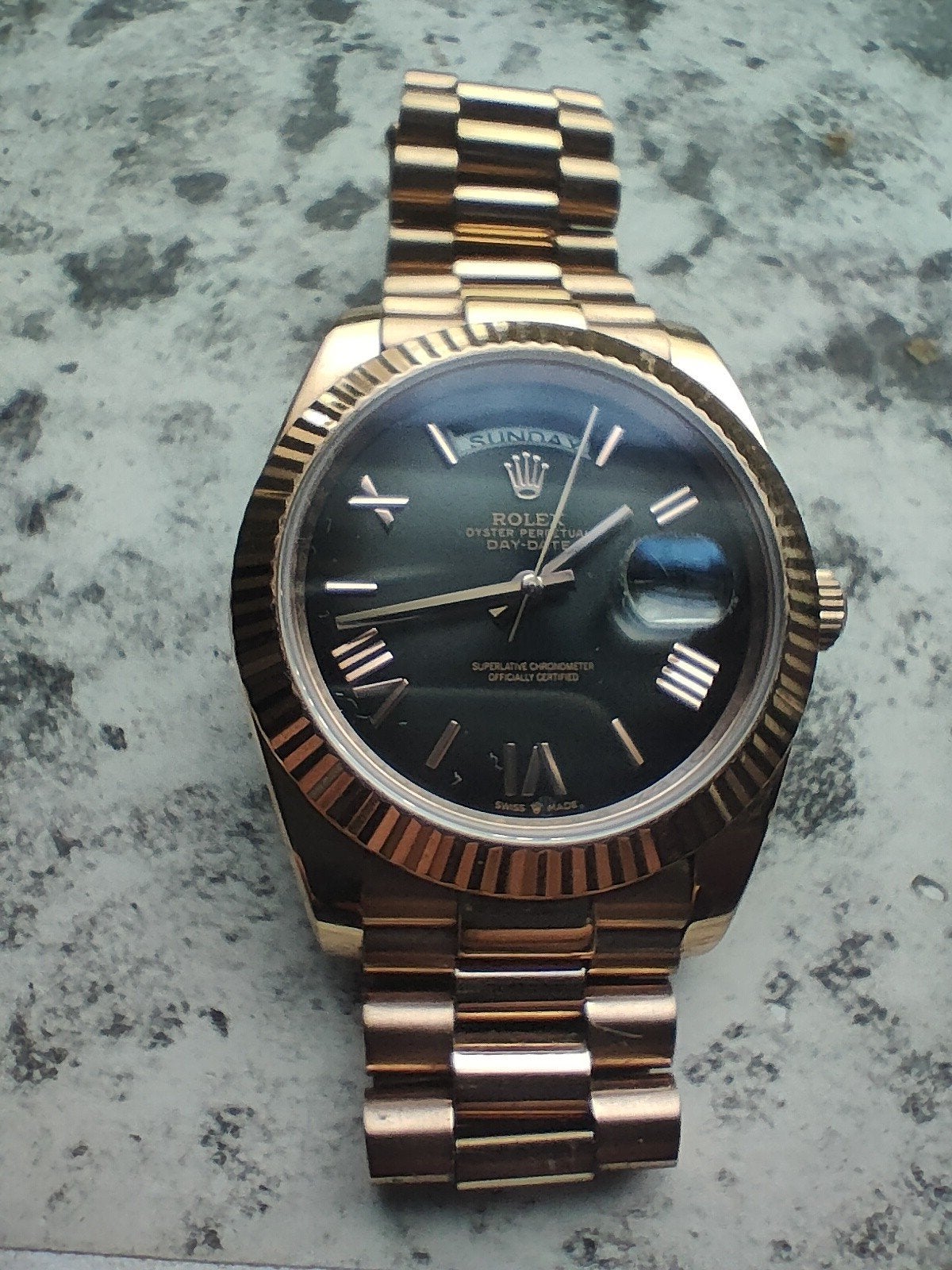 Rosè gold rolex, Sieraden, Tassen en Uiterlijk, Horloges | Dames, Rolex, Ophalen of Verzenden, Zo goed als nieuw, Goud
