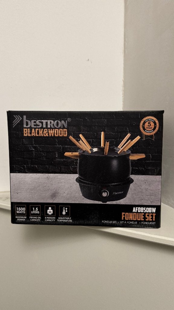 Bestron Fondue set (AFD850BW) *NIEUW*, Ophalen of Verzenden, Nieuw, Elektrisch, Fondueset