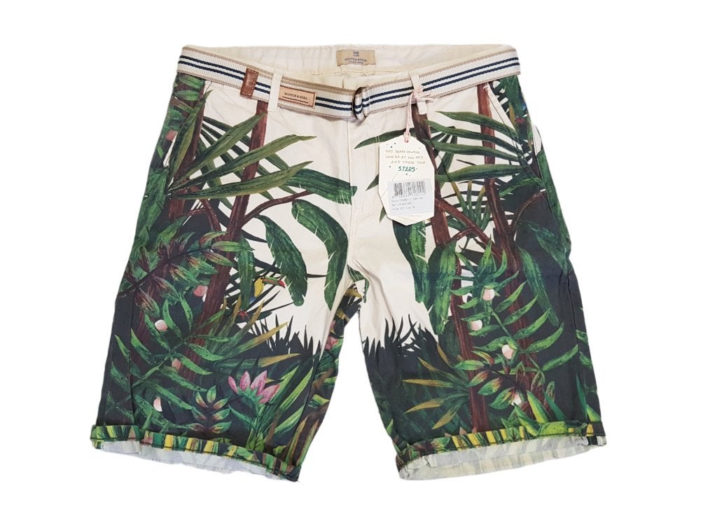 Prachtige jungle SCOTCH & SODA short maat 16/176. NIEUW!, Kinderen en Baby's, Kinderkleding | Maat 176, Broek, Verzenden, Nieuw