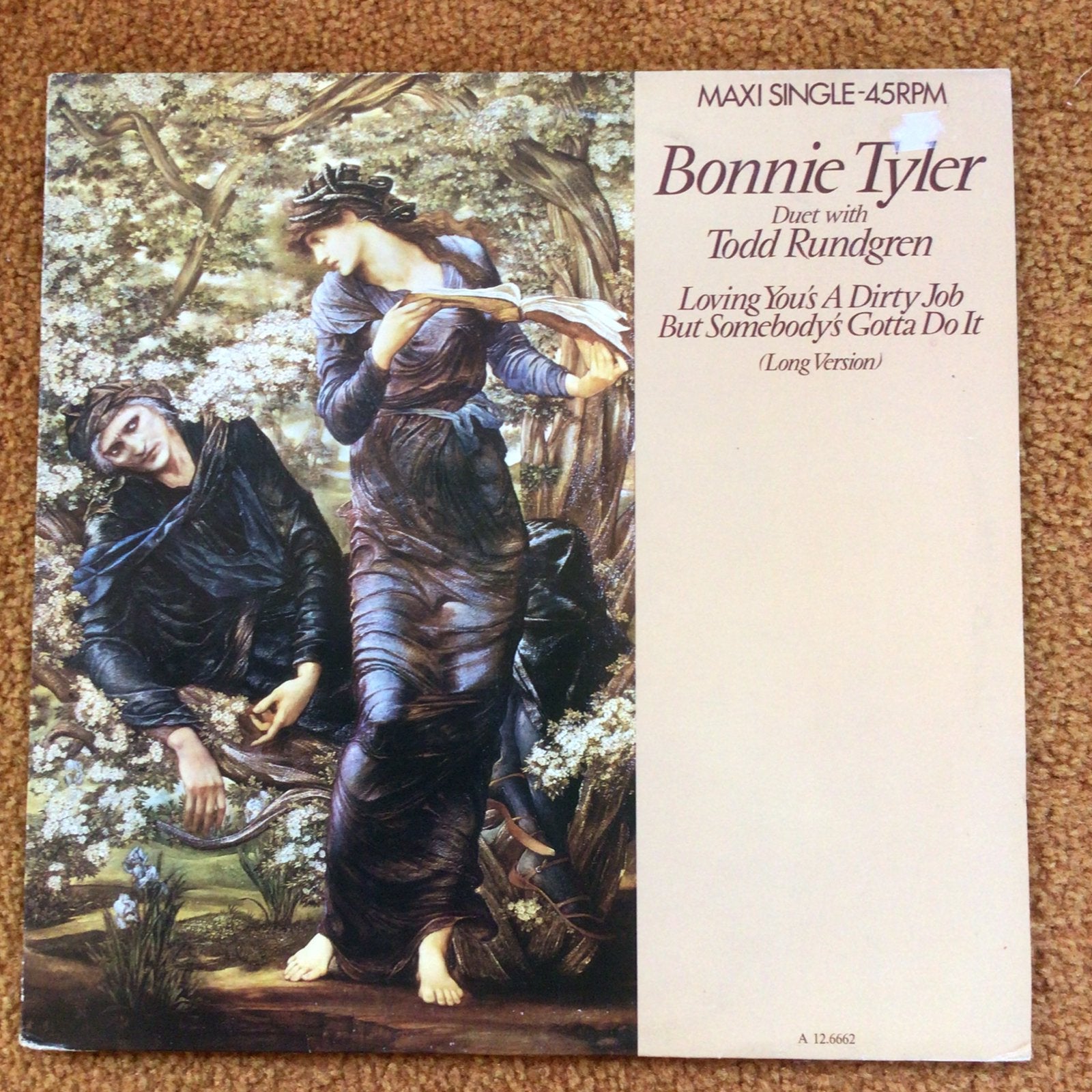 12 inch maxi single - Bonnie Tyler & Todd Rundgren, Cd's en Dvd's, Ophalen of Verzenden, Zo goed als nieuw, 12 inch