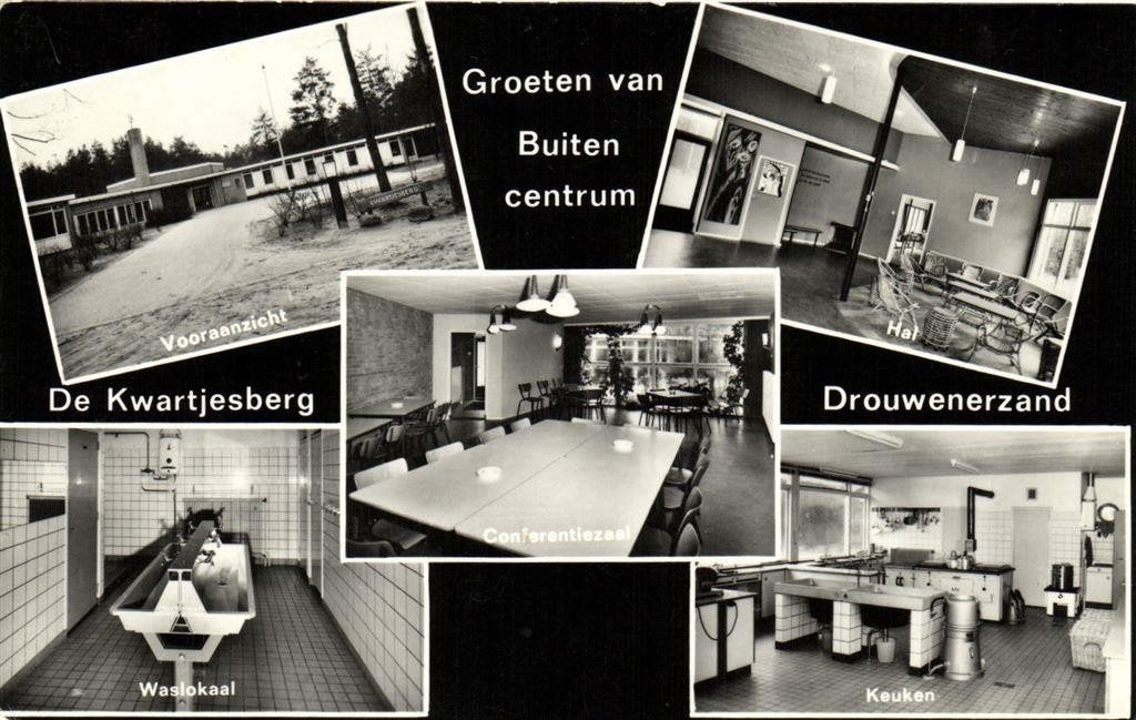Groeten van Buitencentrum De Kwartjesberg, Drouwenerzand - 5, Ophalen of Verzenden, 1960 tot 1980, Gelopen, Drenthe
