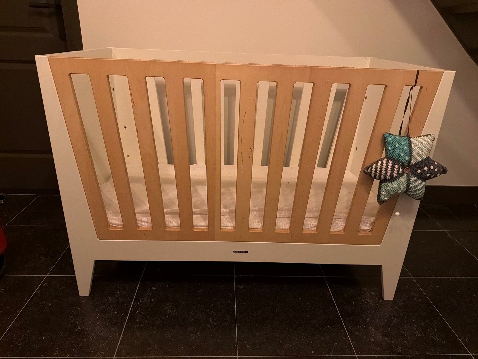 Ledikant Kidsmill, Ophalen, Wit, 190 cm of minder, Hout