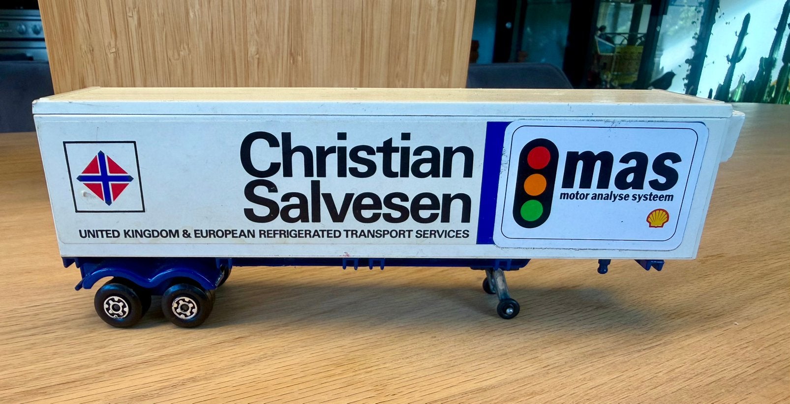 Matchbox super Kings K-17 Trailer Christian Salvesen (1973), Ophalen of Verzenden, Gebruikt, Bus of Vrachtwagen, Matchbox