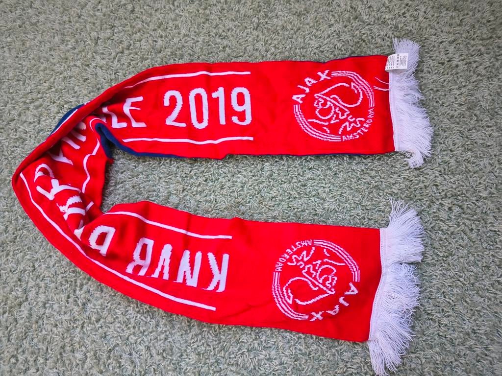 Ajax - Willem II KNVB Bekerfinale Sjaal 2019, Verzamelen, Sportartikelen en Voetbal, Ophalen of Verzenden, Nieuw, Ajax, Vaantje of Sjaal