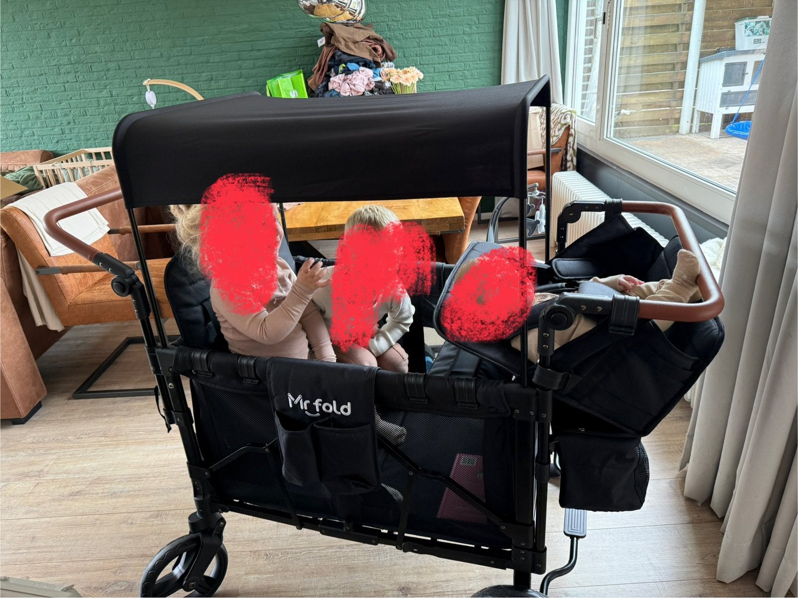 Mr fold bolderkar 4 personen met nieuwe bekeledingset, Ophalen, Opvouwbaar, Zo goed als nieuw