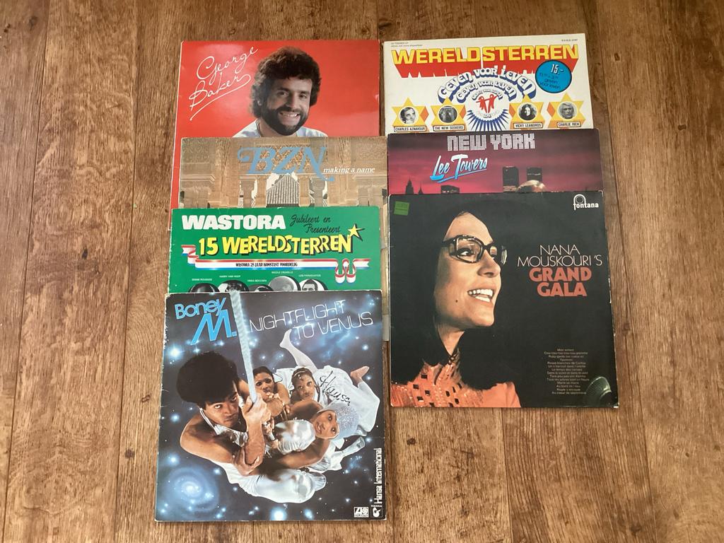 7 LP's: George Baker, Boney M, Nana Mouskouri en meer, Ophalen of Verzenden, Gebruikt, 12 inch