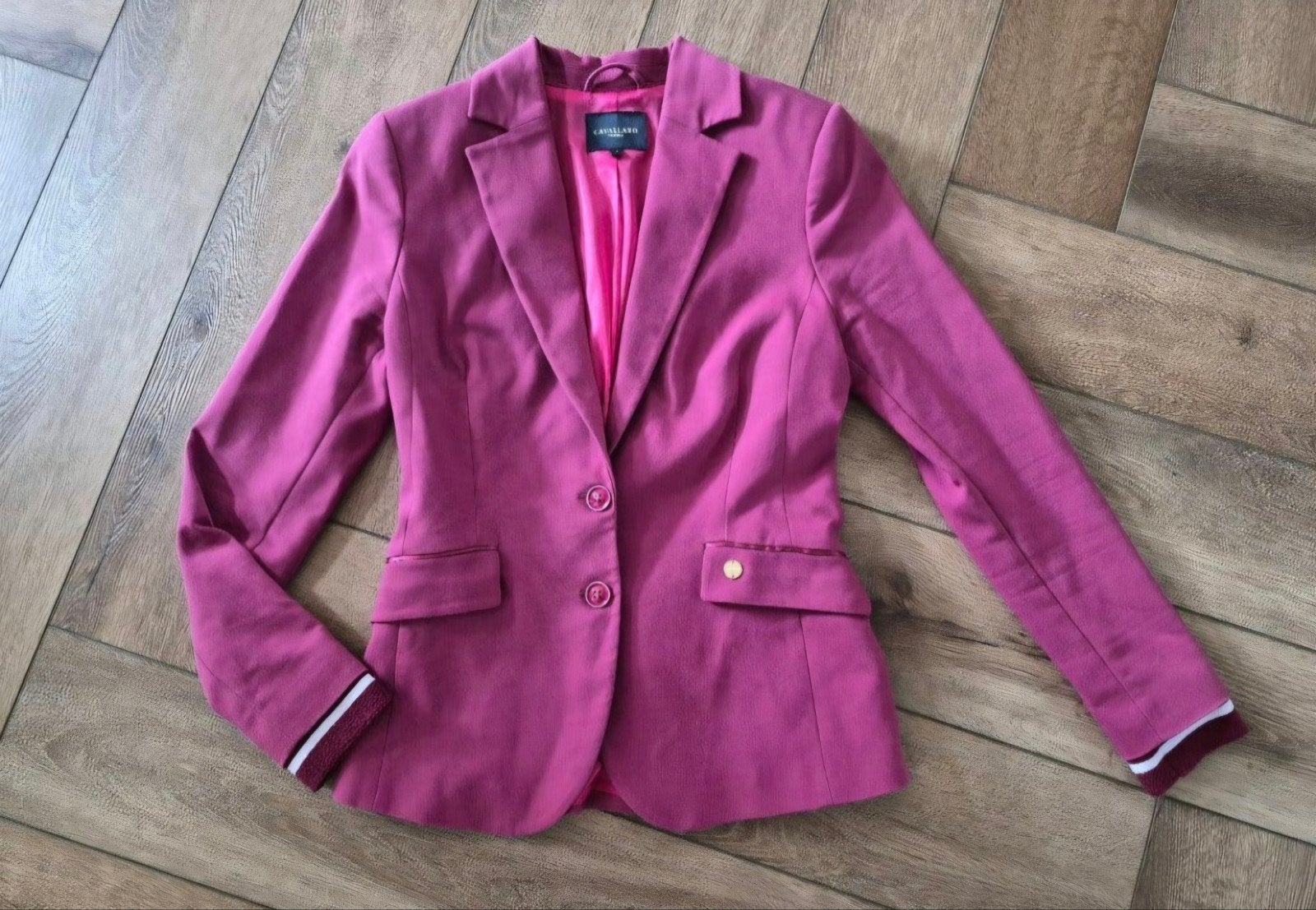 Prachtig wijnrood jasje van Cavallaro, maat S, Kleding | Dames, Ophalen of Verzenden, Zo goed als nieuw, Jasje, Rood