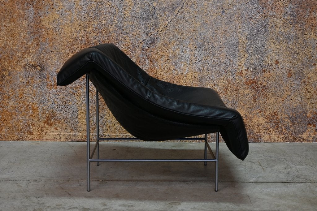 ZGANieuw! zwarte leren Montis Butterfly design fauteuil, Huis en Inrichting, Fauteuils, Montis, Montis, 75 tot 100 cm, Ophalen of Verzenden