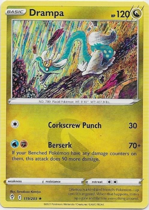 Evolving Skies,  Drampa [rare] 119/203, Verzenden, Nieuw, Losse kaart