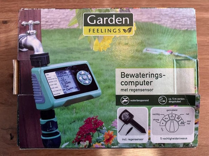 Nieuwe Garden Feelings Bewateringscomputer met regensensor, Tuin en Terras, Ophalen of Verzenden, Nieuw