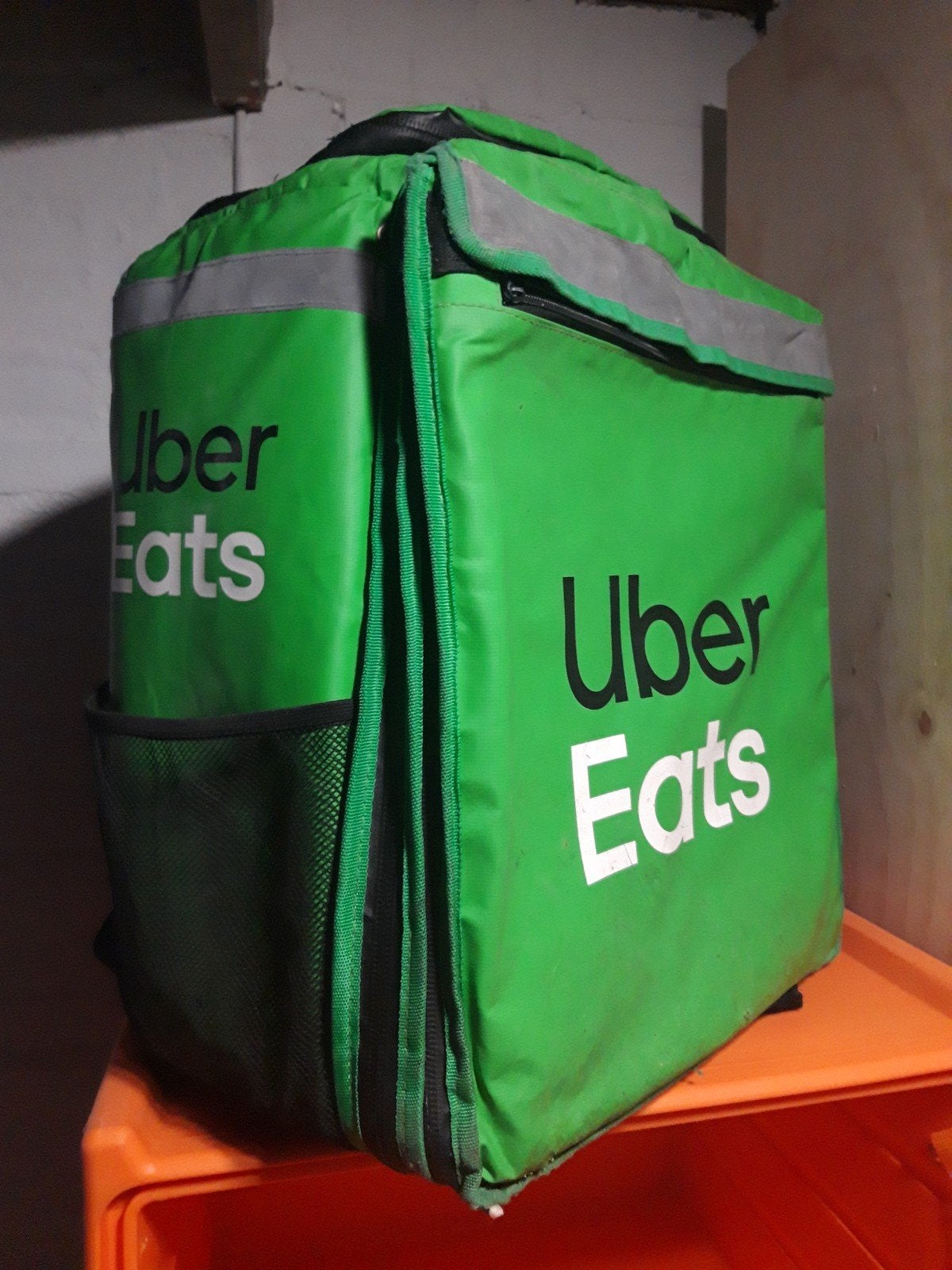 Uber Eats bezorgtas thermische rugzak, 40 cm of meer, Gebruikt, Waterdicht, Ophalen