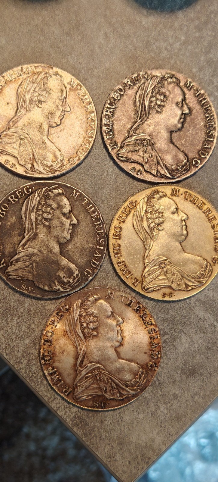 5 X Thaler Maria Theresia 1780,Zilver,mooi staat, Restrice., Postzegels en Munten, Munten | Europa | Niet-Euromunten, Ophalen of Verzenden
