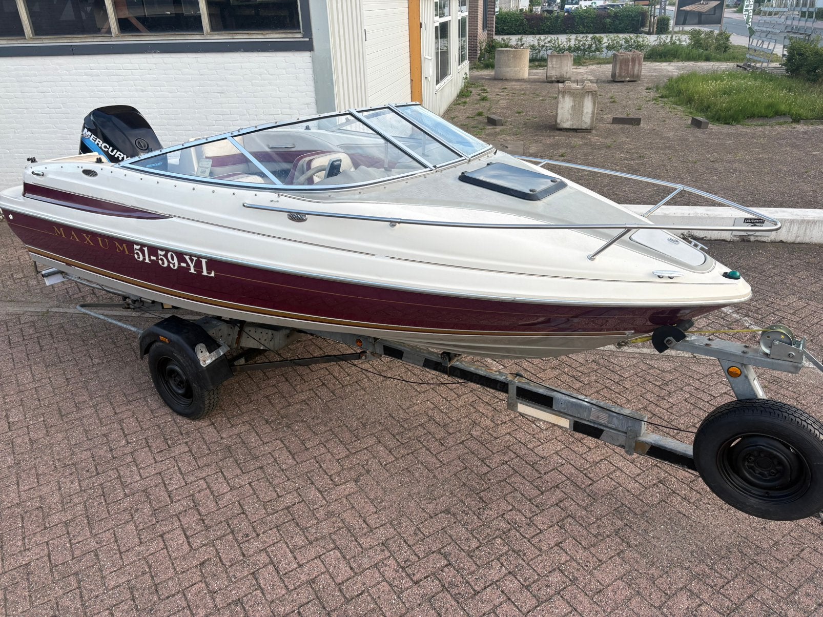 Maxum 1700 XC Cuddy met Mercury 90 pk Optimax, Watersport en Boten, Speedboten, Overige merken, Gebruikt, Elektrische start, Ophalen of Verzenden