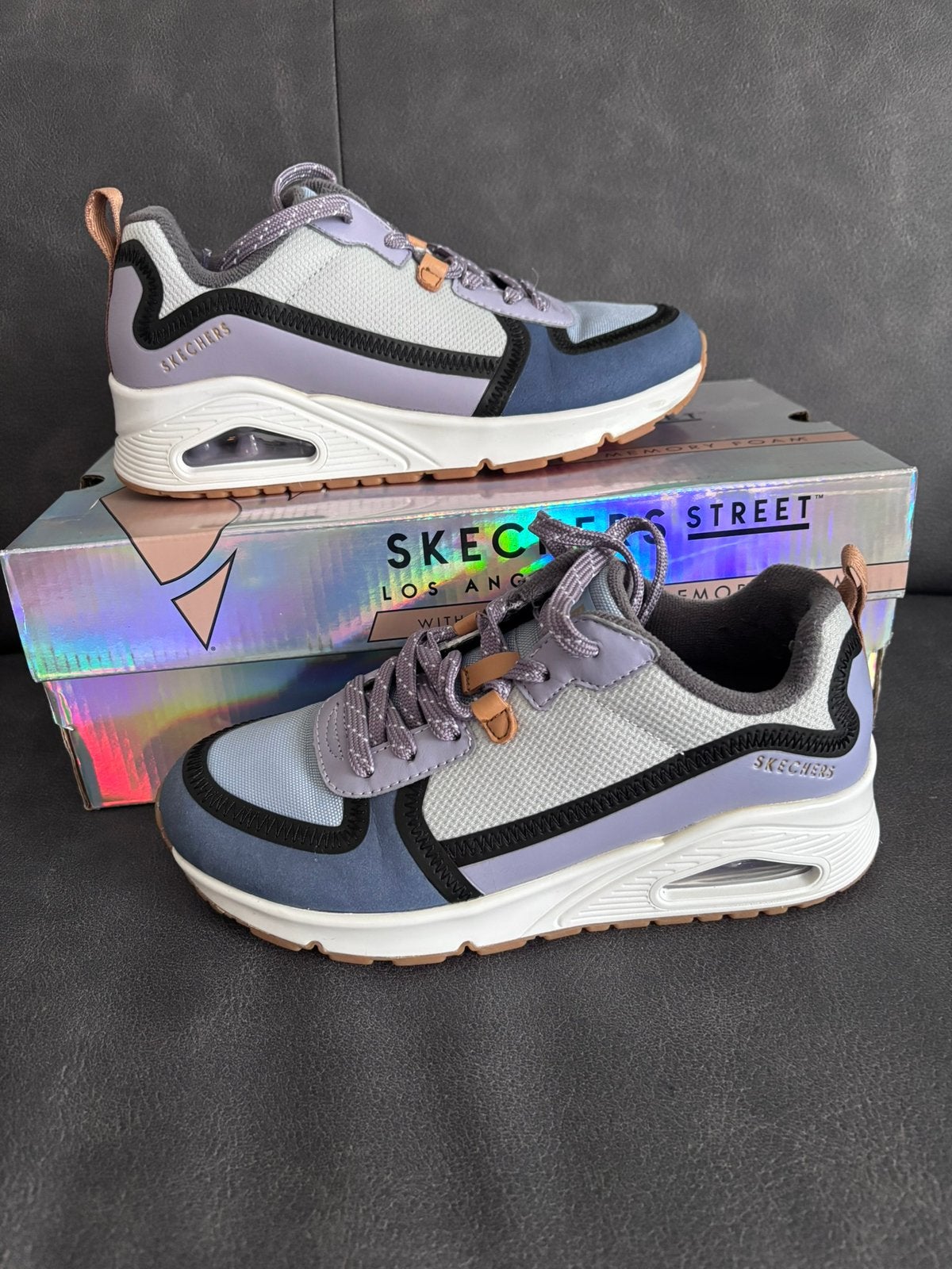 Sneakers -Skechers - maat 36, Blauw, Ophalen of Verzenden, Sneakers of Gympen, Zo goed als nieuw