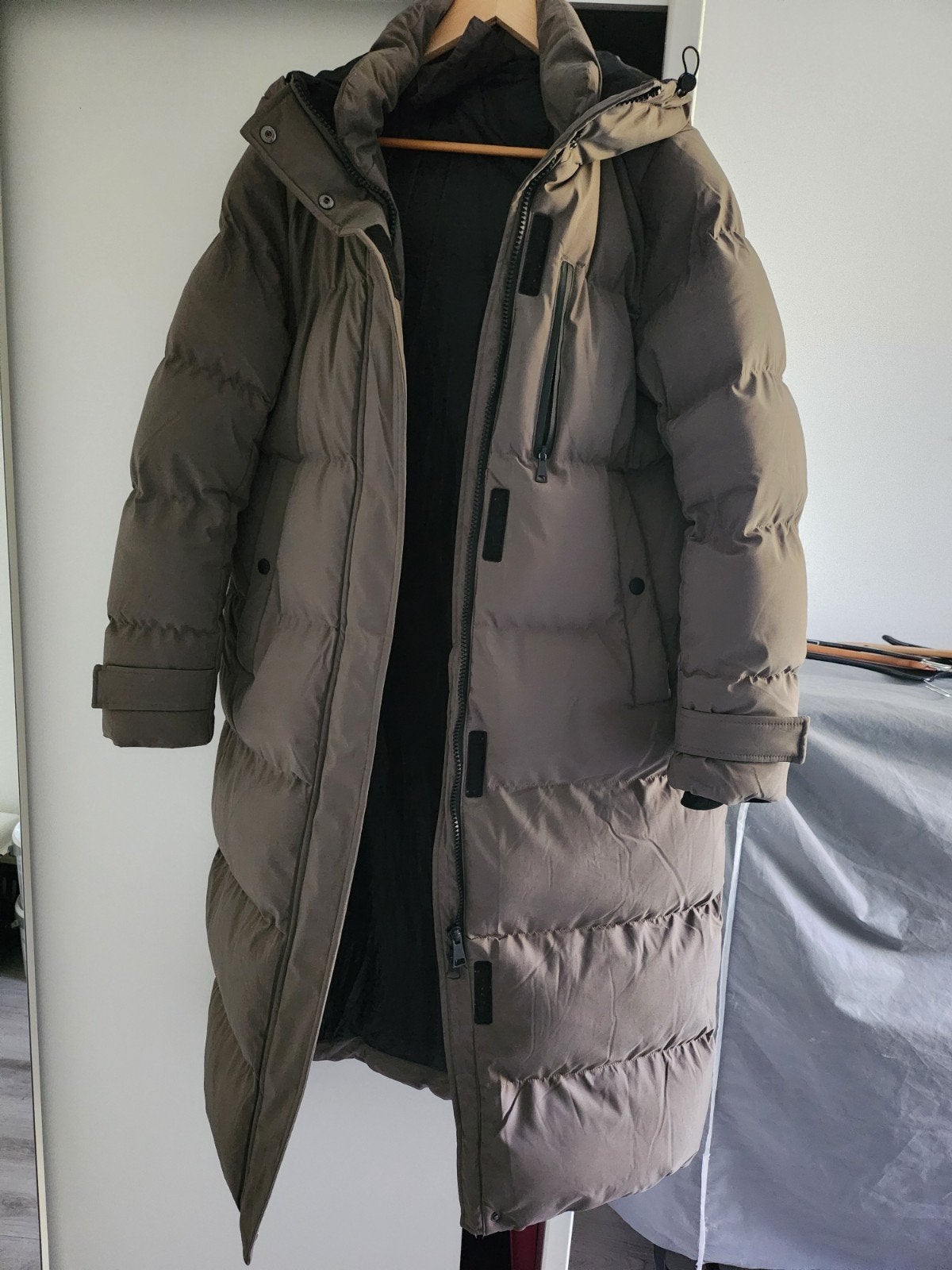 Lange gewatteerde jas Copperose Paris XL, Ophalen, Maat 46/48 (XL) of groter, Zo goed als nieuw, Copperose Paris