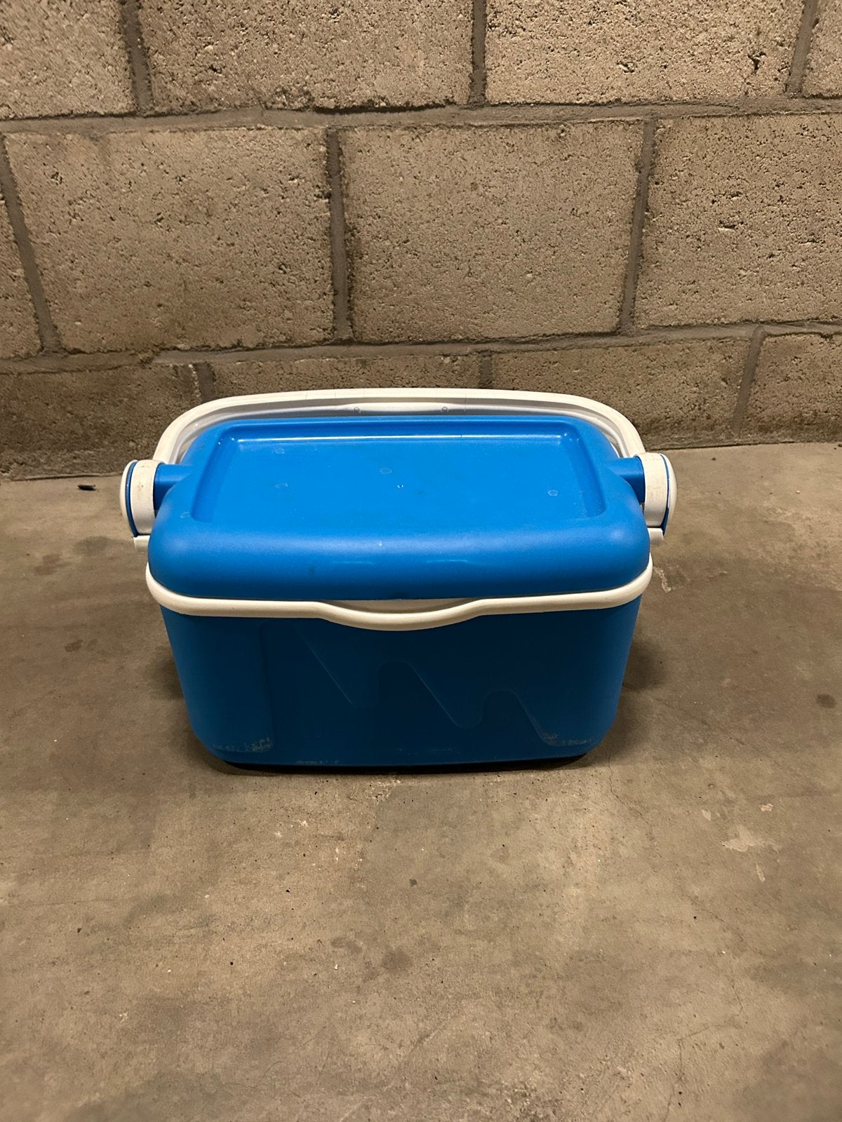 Compacte blauwe koelbox met handvat, Ophalen, Gebruikt, Koelbox, Koelelement