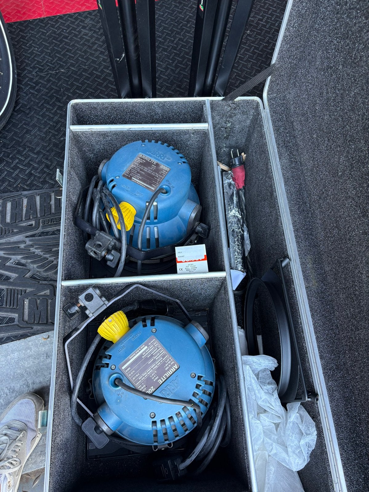 Arri Arrilite 2000 studiolampen in kist compleet, Ophalen, Gebruikt, Video