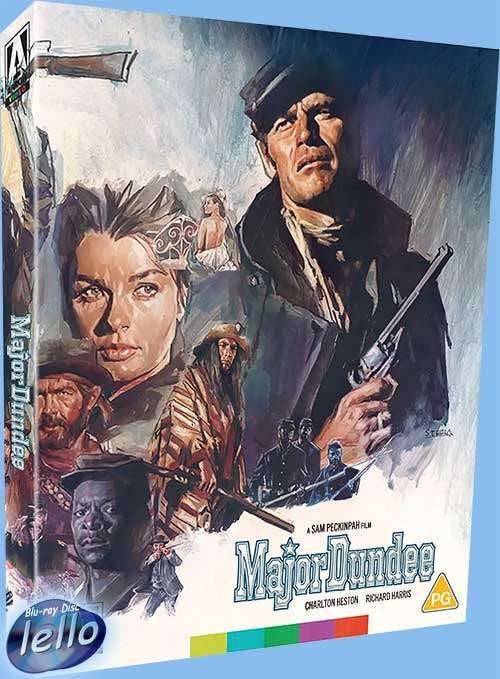 Blu-ray: Major Dundee, L.E. (1965 Charlton Heston) UK nNLO, Ophalen of Verzenden, Nieuw in verpakking, Avontuur