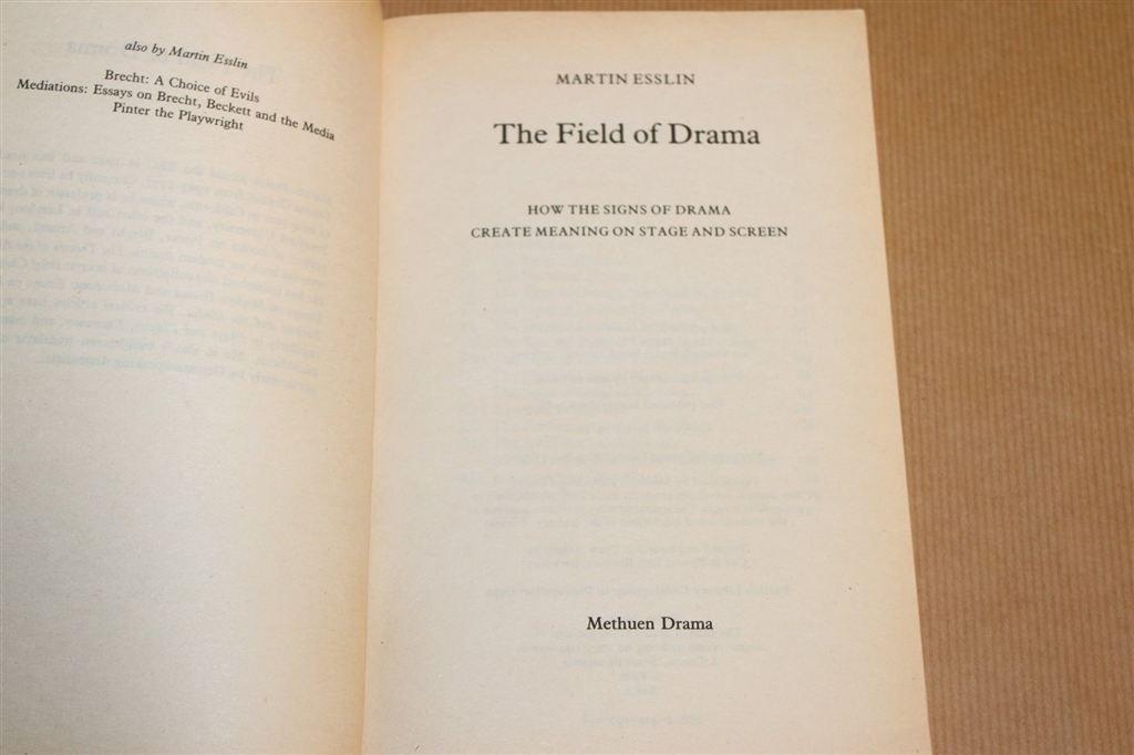 The Field of Drama — Betekenis op Toneel en Scherm [Engels], Ophalen of Verzenden, Gelezen, Toneel