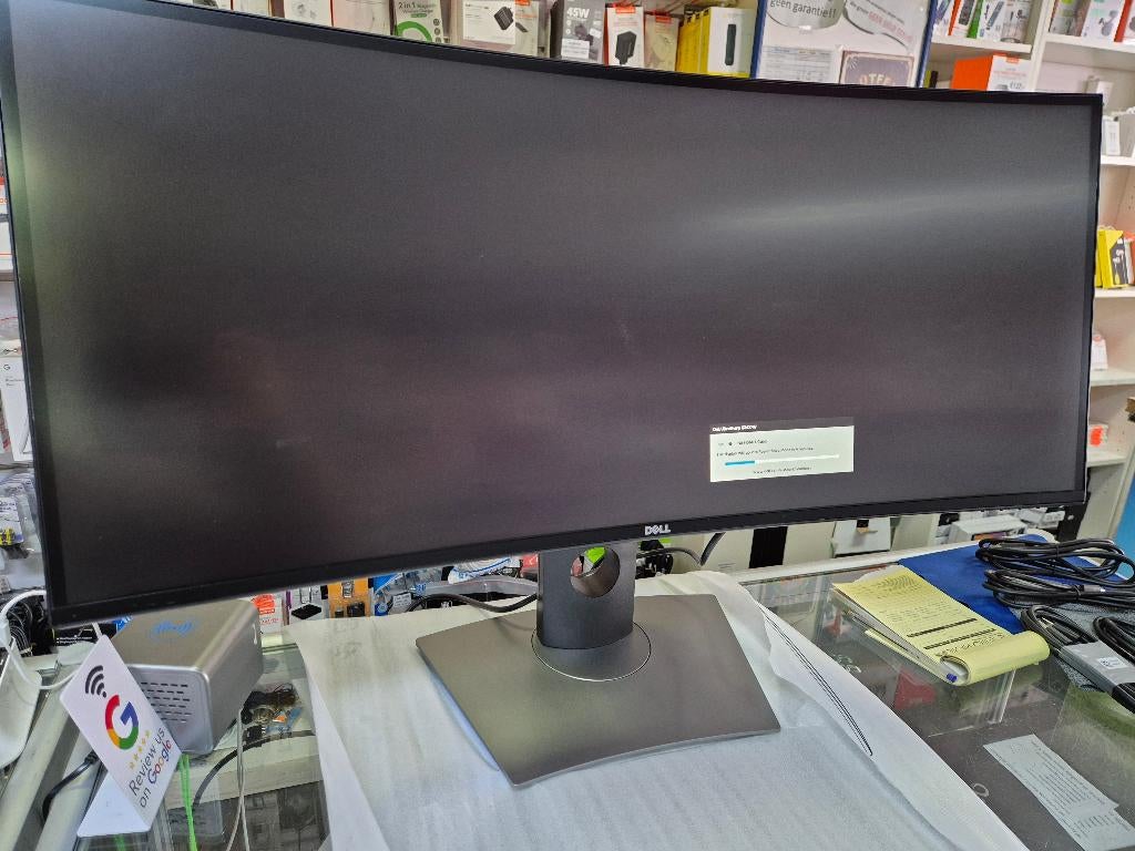 Dell Ultrasharp U3417W Nette+Met orginaal Doos en toebehoren, Gaming, IPS, Hoofdtelefoonaansluiting, Zo goed als nieuw
