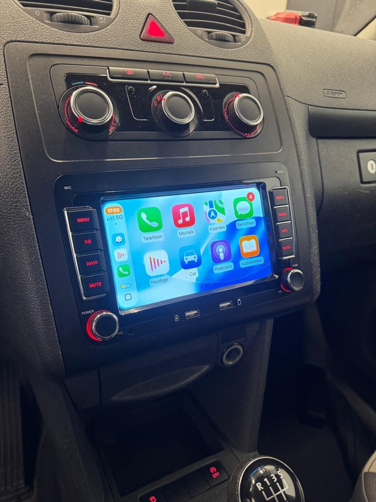 Apple CarPlay/Android Auto voor VW Caddy, Polo, Golf, Passat, Ophalen, Gebruikt