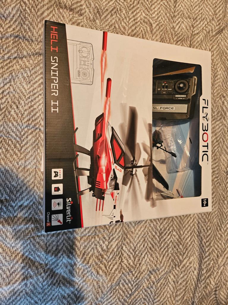 Flybotic Heli Sniper II RC Helikopter - met doos, Hobby en Vrije tijd, RTF (Ready to Fly), Helikopter, Nieuw, Ophalen