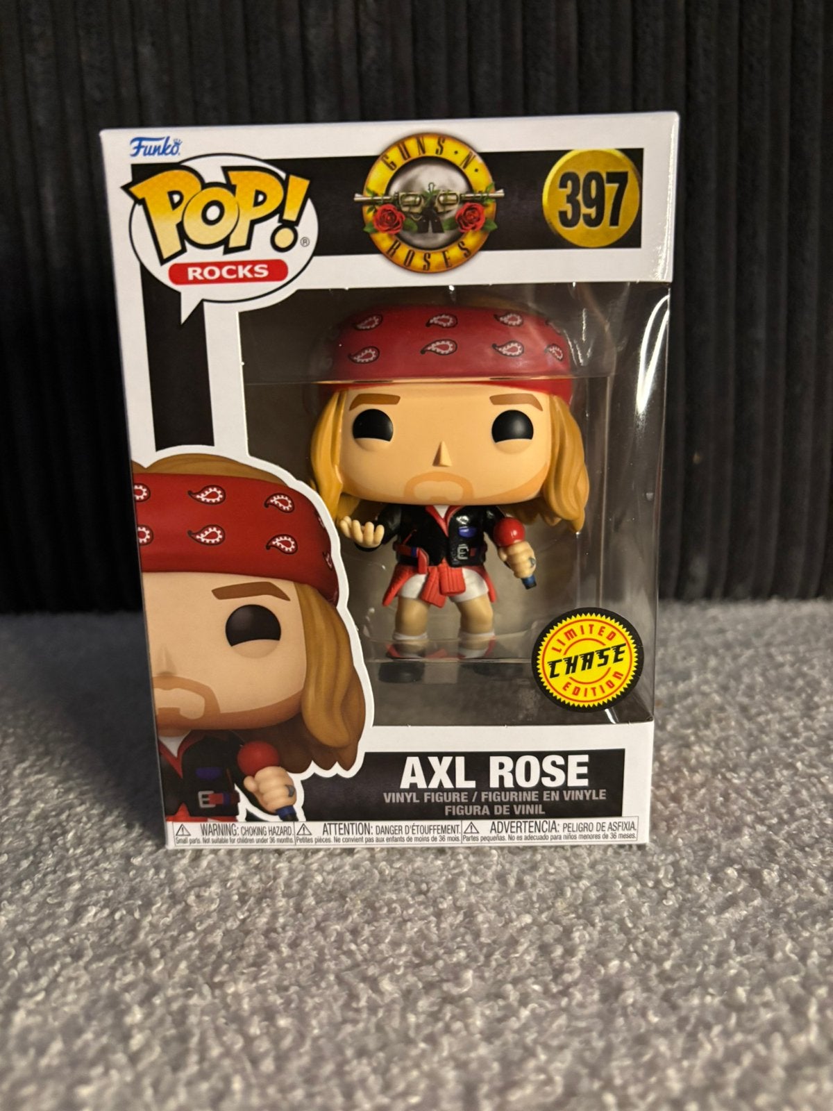 Funko Pop Guns ‘N Roses Axl Rose 397 Chase, Nieuw, Ophalen of Verzenden, 2802 Wetmore Ave Everett, WA 98201 USA, Support@funko.com
