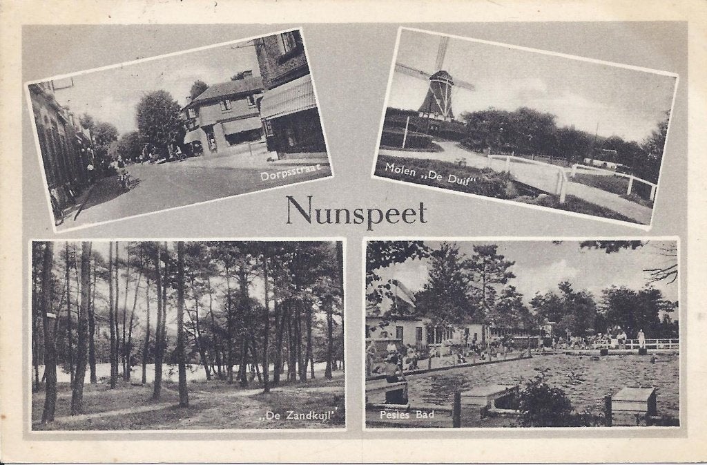 Nunspeet Oude Gelopen Ansichtkaart ( A2294 ), Ophalen of Verzenden, 1960 tot 1980, Gelopen, Gelderland