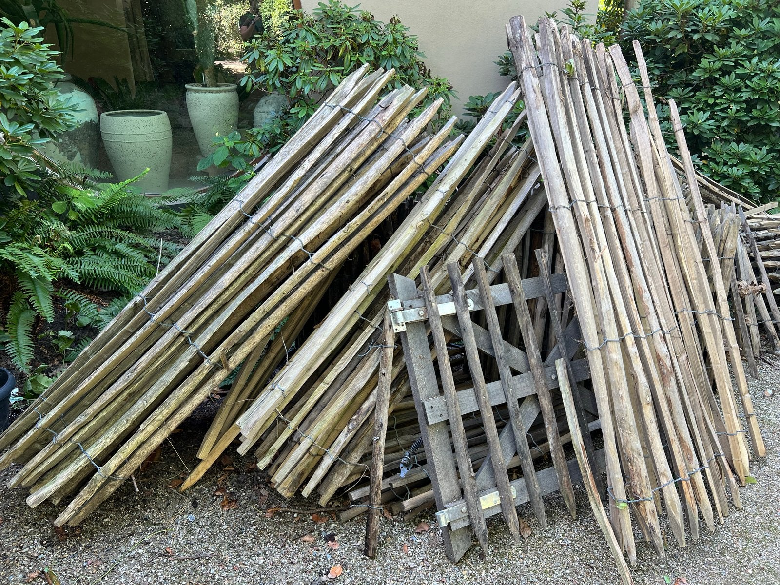 Schapenhek 80cm, 175cm met poortje, Ophalen, Met poort, Gebruikt, Tuinhek
