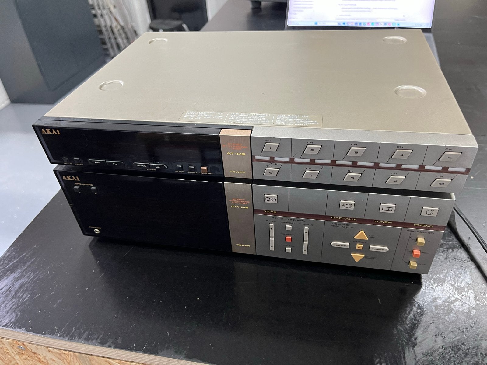 Akai AM-M5 Versterker + Akai AT-M5 Tuner, Audio, Tv en Foto, Stereo-sets, Ophalen, Gebruikt, Tuner of Radio, Losse componenten