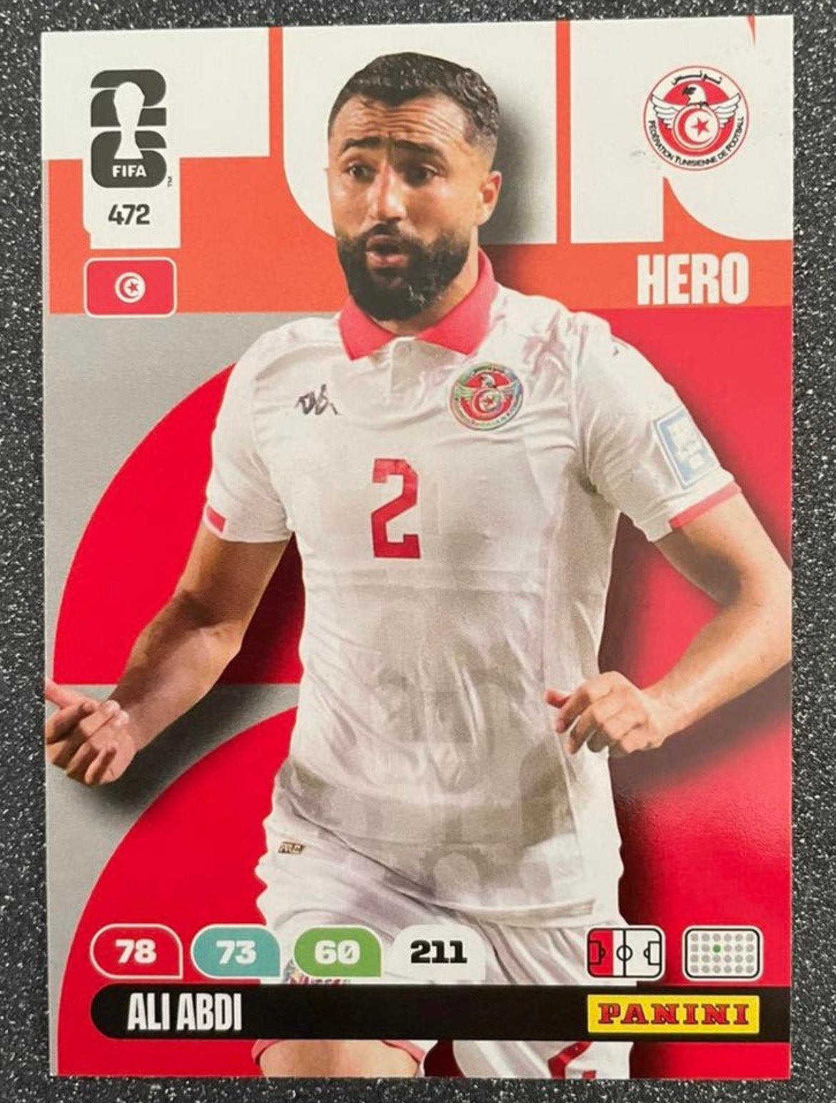 Panini WORLD CUP 2026    ABDI    TUNESIA, Verzenden, Zo goed als nieuw, Plaatje